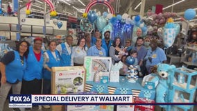 Pregnant mother has medical emergency at Galveston Walmart ; Employees host surprise baby shower for her