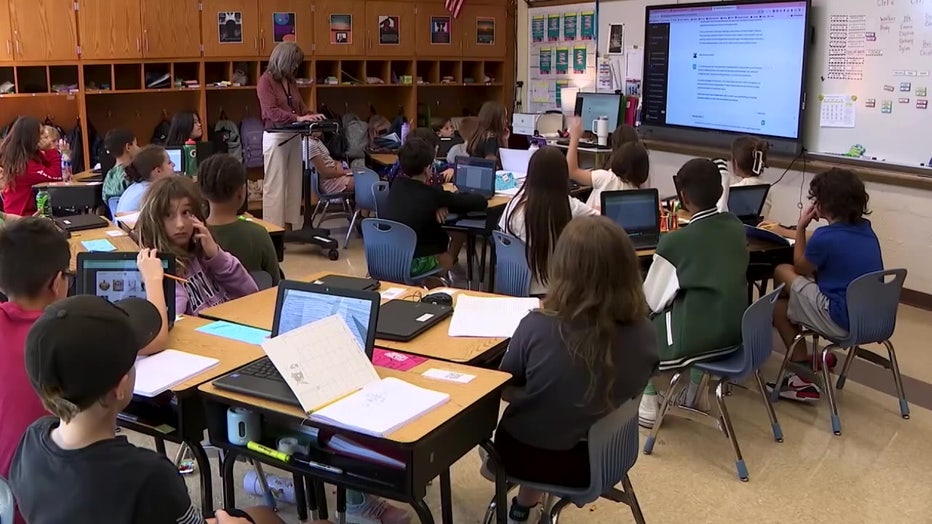 AI being used in the classroom.