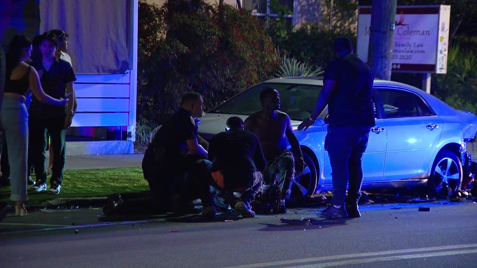 A driver faces a DUI charge after hitting a pedestrian, leaving the victim seriously injured, according to the Tampa Police Department.