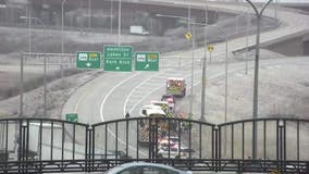 1 person hospitalized after school bus crashes on I-290 in Chicago suburbs