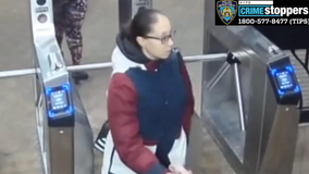 Woman shoves 7-year-old on subway platform, threatens him with knife