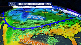 Austin weather: Warm Wednesday; temperatures tumble Thursday, Friday