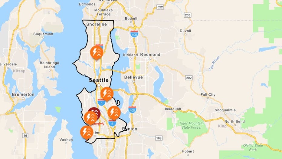 Crews are working to restore power in the South Seattle area after a car crashed into a utility pole Friday morning. Shortly before 9 a.m., Seattle City Light reported that about 1,700 customers in the Shorewood-Burien area were affected by the outage. Officials said the cause of the outage was a vehicle collision involving a utility pole. Details surrounding the crash and the condition of the driver have not been released. Seattle City Light estimated that power would be restored by around 9:30 a.m. This is a developing story. Check back for updates.